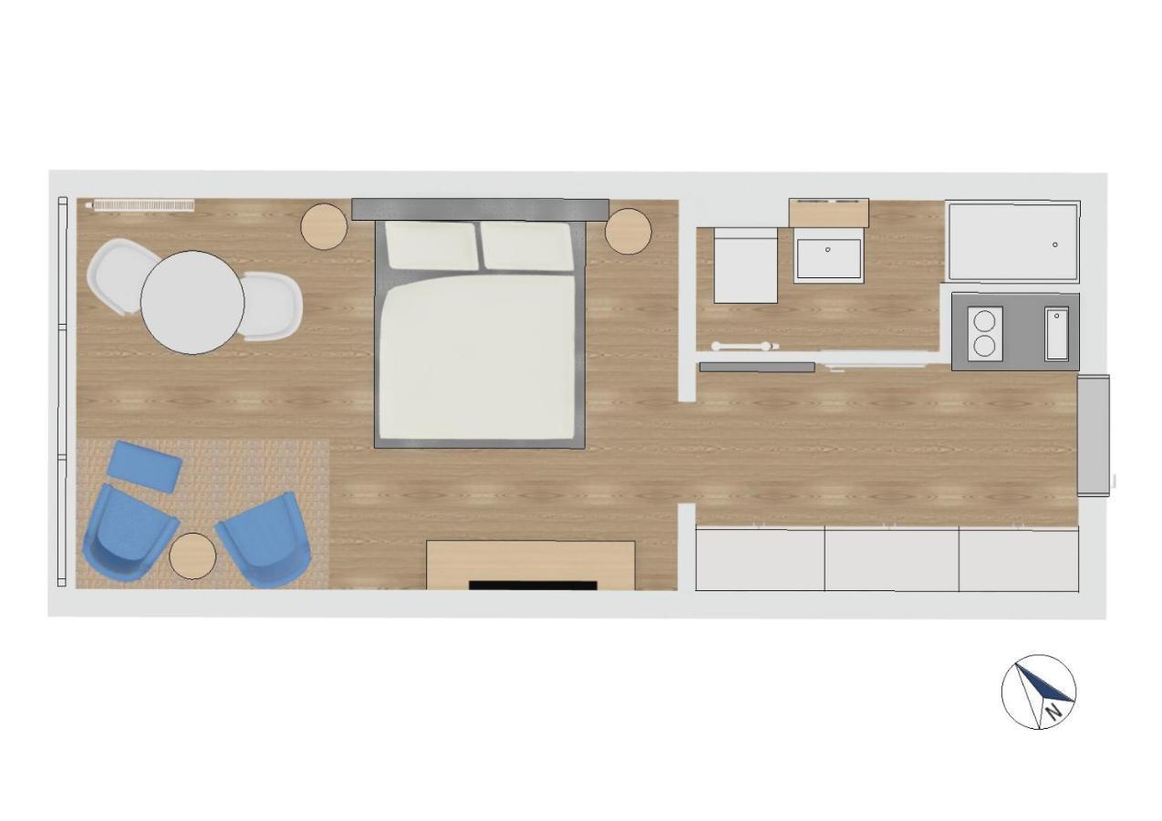 Fewo1846 Intermar - Marina Del Rey - Elegantes Studioapartment Mit Meerblick Und Eigenem Strandkorb Glücksburg Extérieur photo